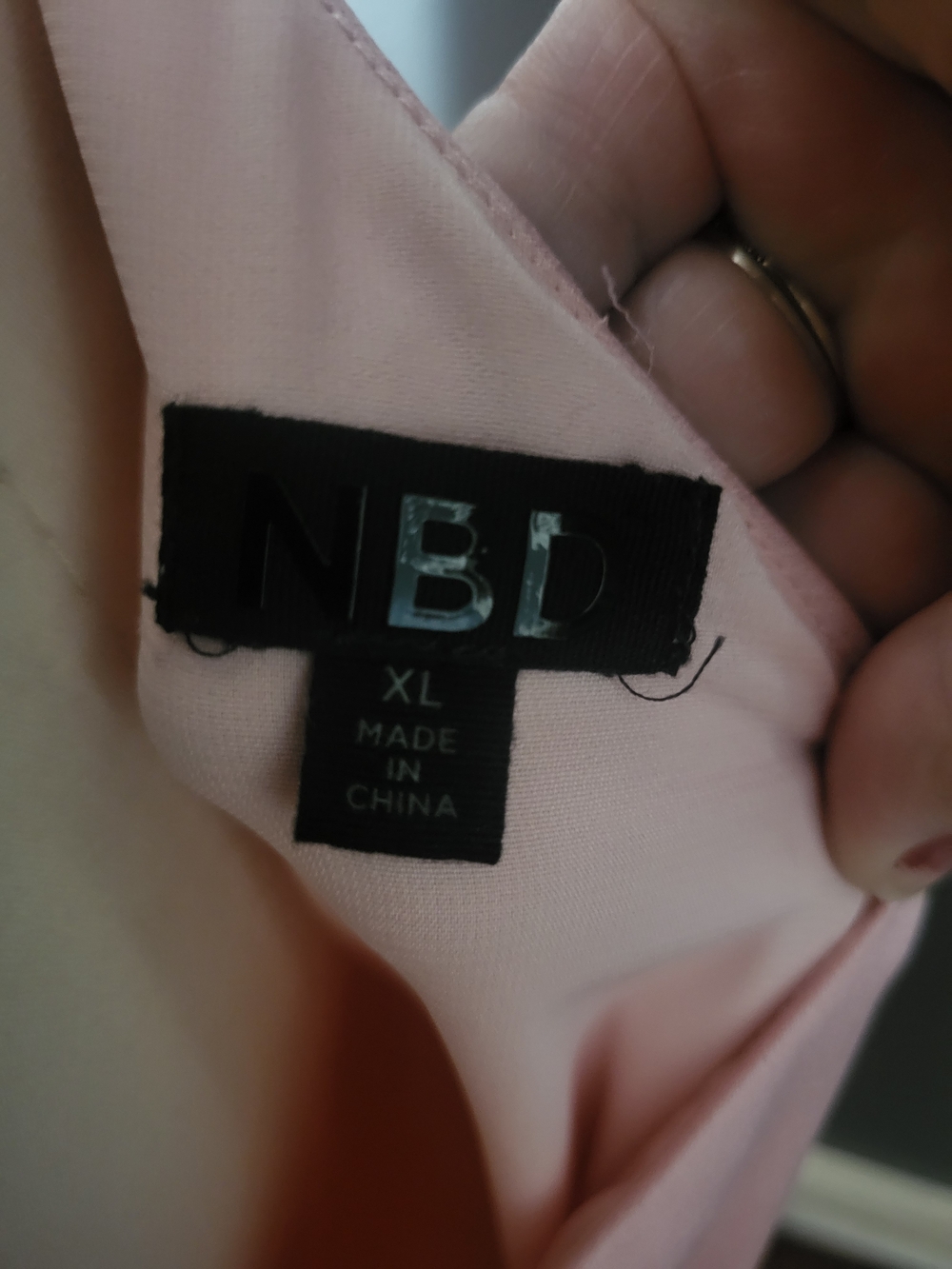 NBD Blush One-Shoulder Mini Dress - Picture 4 of 4